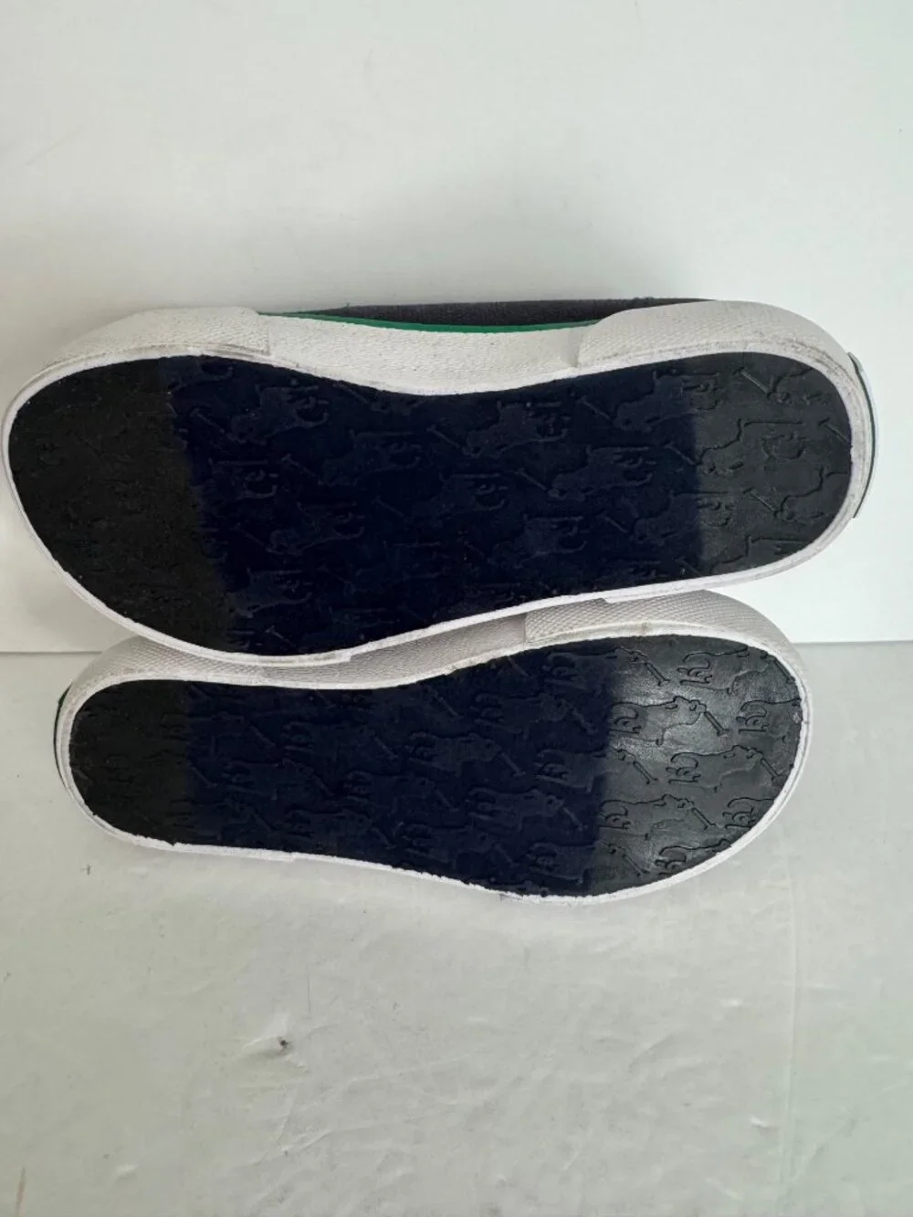 Polo Ralph Lauren Bal Harbour Cap Toe Repeat Toddler Sneaker Size 9 Navy Green - Picture 6 of 6